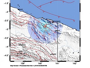 Gempa Berkekuatan 4,5 magnitudo Guncang Kabupaten Jayapura