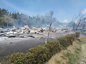 Mess Karyawan PT.Tandan Sawita Papua di Arso Keerom Terbakar
