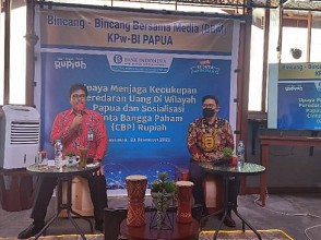 Kpw BI Papua Siapkan Uang Kartal Rp5,29 Triliun untuk  Kebutuhan Nataru 