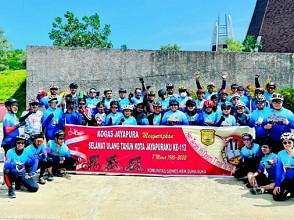 Ini Wujud Cinta Komunitas Sepeda KO’GAS Terhadap Kota Jayapura