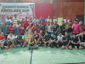 Tim Setda Puncak Jaya Raih Runner Up Turnamen Badminton Kapolres Cup 2022