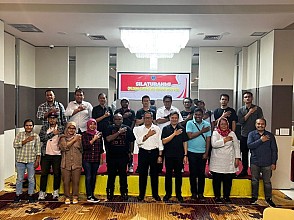 Silaturahmi Satgas Humas Ops Damai Cartenz 2023 Bersama Insan Pers Kota Jayapura