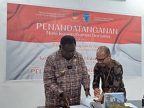 Pemkab Asmat Teken MoU dengan Balai Sentra Gau Mabaji Terkait Pasien Rujukan ke Makassar