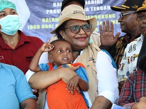 Pj Gubernur Papua Tengah Launching Gerak Cepat Atasi Stunting