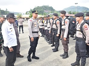 Amankan Hari Pemungutan Suara, Polresta Jayapura Tempatkan 460 Personel di 940 TPS