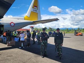 Misi Kemanusiaan, Pesawat Hercules TNI AU Bantu Pengangkutan Logistik ke Yahukimo