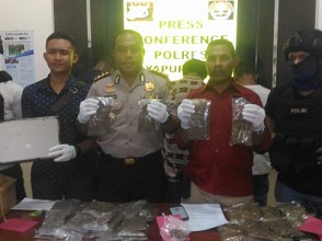DPO, Residivis dan Kurir Ganja Ditangkap Tiga Hari Beruntun di Jayapura