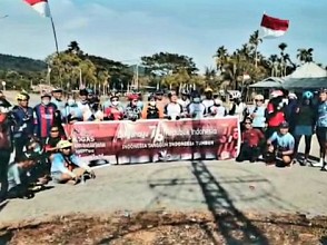 Peringati HUT RI, Komunitas Sepeda KO'GAS Rayakan di Skow City dan  Lagu Hari Merdeka Dinyanyikan