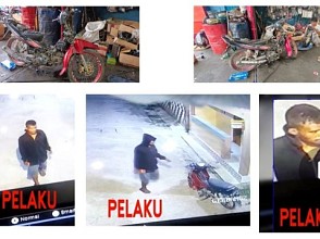 Pencuri Motor Terekam CCTV, Korban Lapor dan Serahkan  Rekaman Pencurian ke Polisi