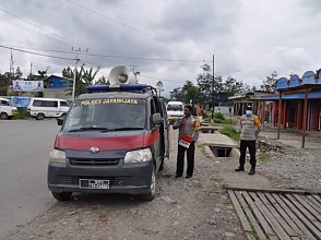 Polres Jayawijaya Himbau Masyarakat Sukseskan Program Vaksinasi Nasional