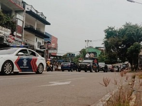 Pemkot dan Polresta Turun ke Jalan Berikan Himbauan Cegah Corona