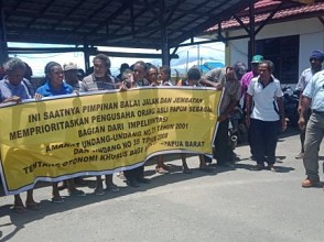 Demo Balai Jalan Papua Barat, Pengusaha Papua Minta Perhatian Pemerintah