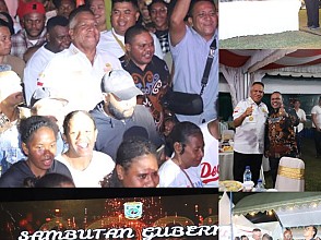 Malam Tahun Baru 2023, Gubernur Waterpauw Bersama Masyarakat Yospan di Lapangan Borasi