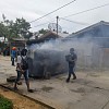Tidak Miliki Ijin, Polisi Bubarkan Puluhan Massa Yang Lakukan Demo Anarkhis
