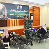 Rangkaian Hari Juang TNI AD, Korem 172/PWY Sumbangkan 76 Kantong Darah ke PMI