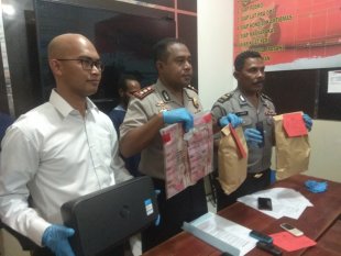 Tim Opsnal Polres Jayapura Kota Ciduk Satu Pelaku Pencurian Bermodus Pecah Kaca
