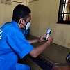  Besuk Tahanan Secara Online Diberlakukan Polres Biak Saat Pandemi Covid-19