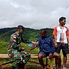 TNI di Pos Okbibab Pegunungan Bintang Gelar Lakukan Pelayanan Kesehatan Keliling