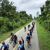 Komunitas Sepeda KO'GAS dan WCC Jayapura Lakukan Goreng Sukseskan PON di Papua