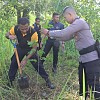 Peringati Empat Tahun Banjir Bandang, Polres Jayapura Tanam 1000 Pohon di Kali Kemiri