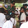 Lewat Perpustakaan Keliling, TNI Bangkitkan Minat Baca dan Pengetahuan Anak anak Perbatasan