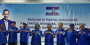 Demokrat Papua Gelar Muscab III Serentak Wilayah Mamta Tabi, Ini Pesan Ketum AHY