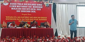 Jelang Nataru, Gercin Papua Barat Gelar Diskusi Publik dan Deklarasi Kamtibmas Jelang Nataru, Gercin Papua Barat Gelar Diskusi Publik dan Deklarasi Kamtibmas